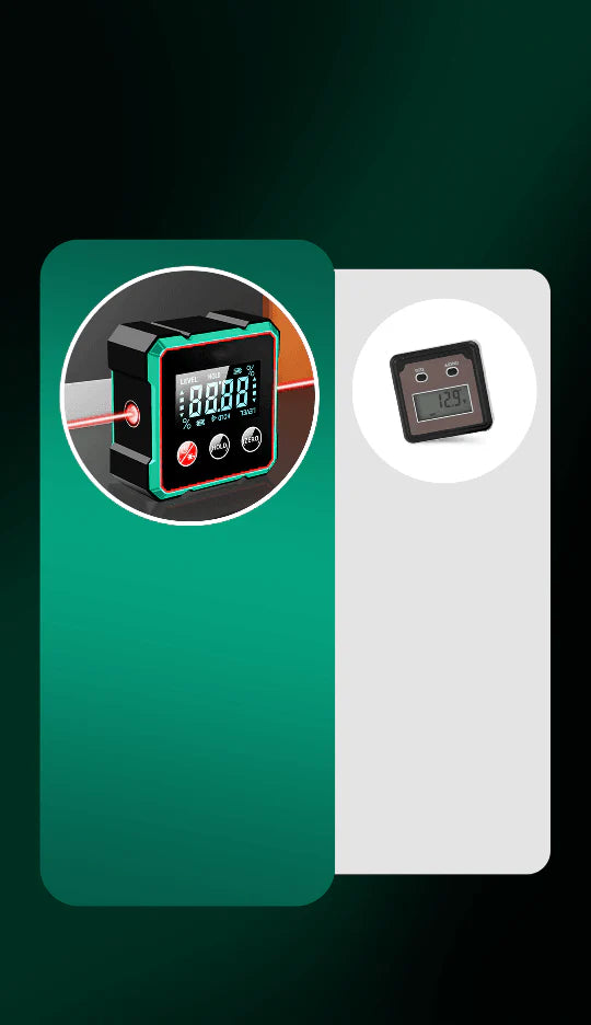 Magnetisk digital vinkelmätare med laser