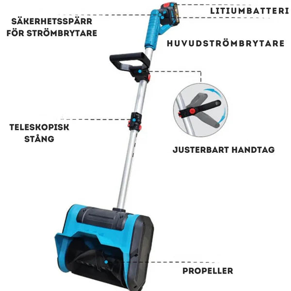 Batteridriven Snöskovel
